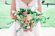 bridal bouquet close up
